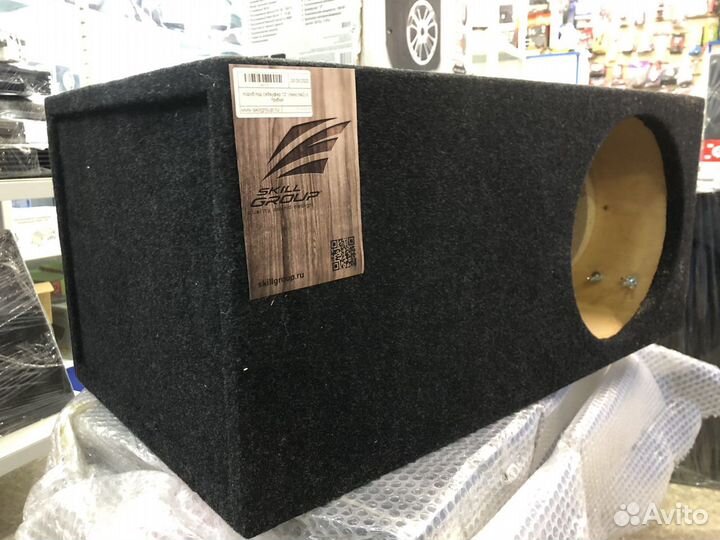 Короб для сабвуфер на трубе 12 (30см)