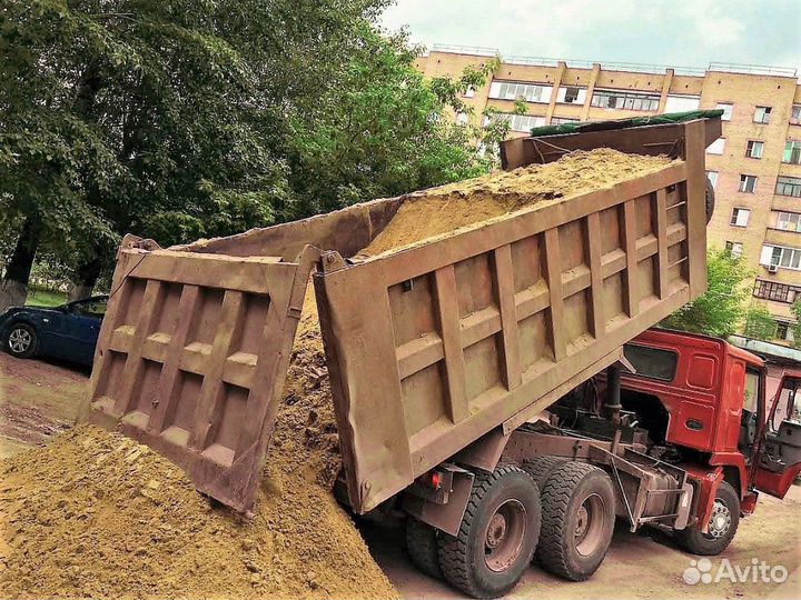 Песок \ Щебень сеяный крупный от трех кубов