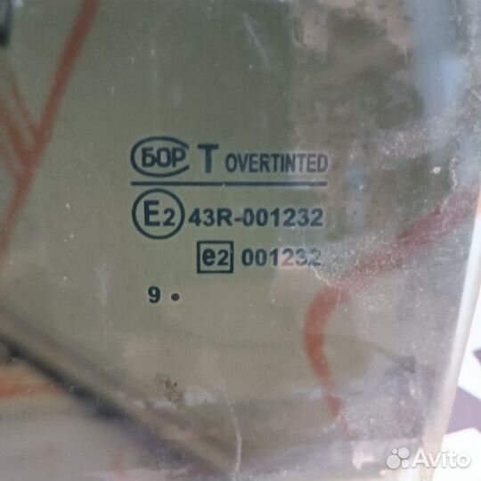 Стекло двери заднее левое Лада Priora