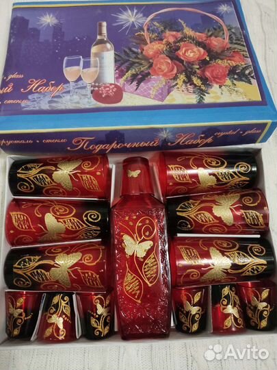 Набор бокалов и рюмок с графином