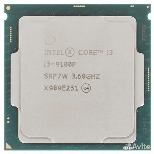 Процессор intel core i3 9100f