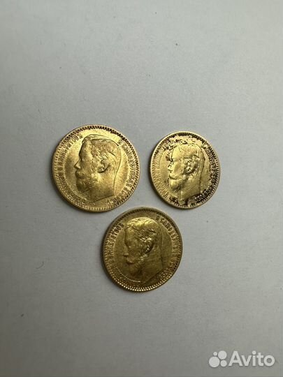 Золотые монеты Николая 2/5 руб/1899 год/эб