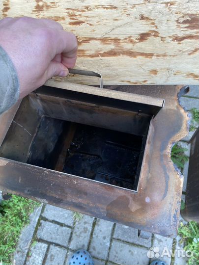 Печь из нержавейки с 5 метровым дымоходом