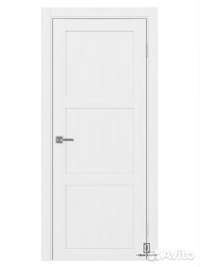 Дверь межкомнатная Оптима Порте 530.111, белый лед