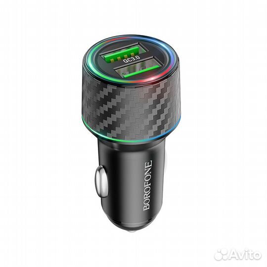 Авто зарядное 2USB (QC3.0-36W) borofone BZ21A