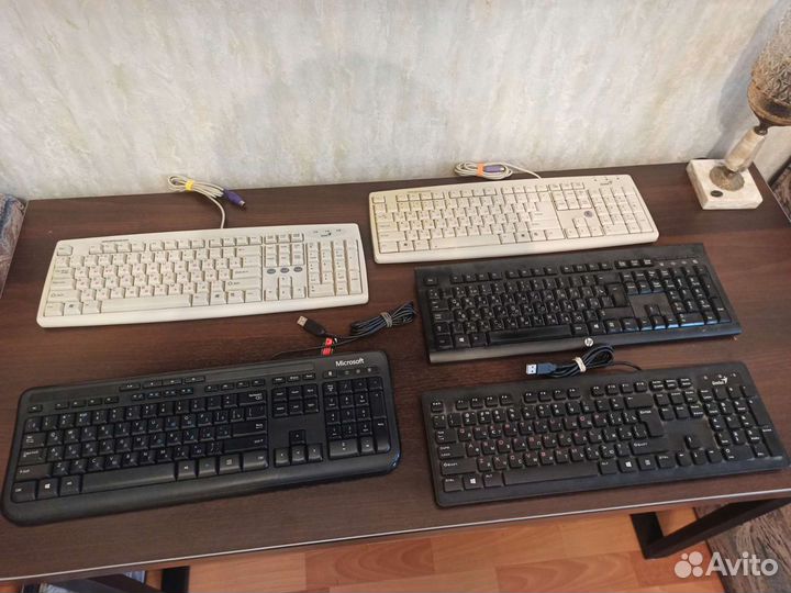 Клавиатура genius, microsoft, hp
