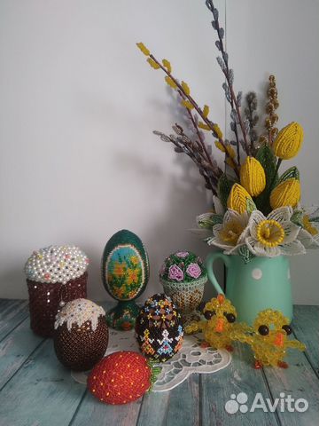 Яйцо пасхальное из бисера