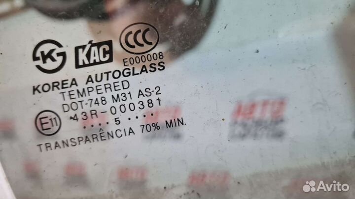 Стекло заднее правое Hyundai Accent