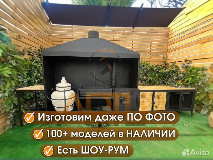 Мангал с крышей