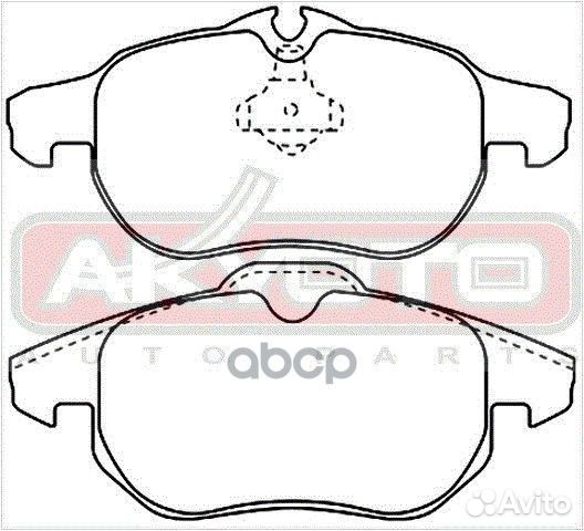 Колодки тормозные передние дисковые AKD-0325 AK