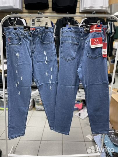 Джинсы zara бананы