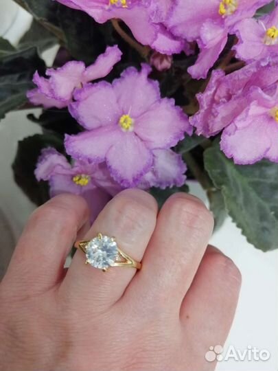 Позолоченное кольцо