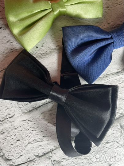 Галстук-бабочка новый 3 штуки