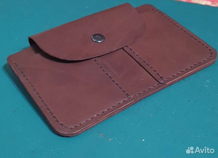 Обложка для авто документов кожаный ручной работы