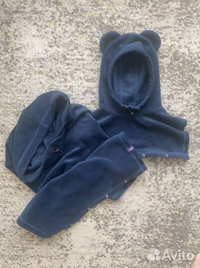 Капор женский+манишка I love mum