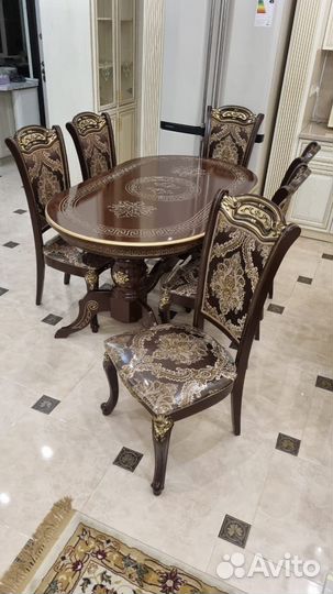 Стол стулья лапка