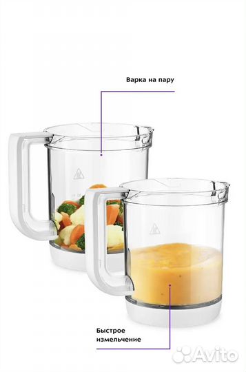 Пароварка блендер kitfort