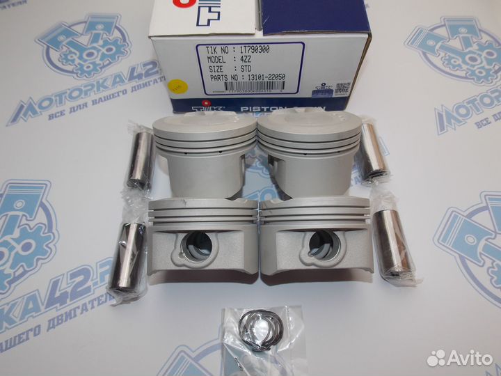 Поршни TIK к-кт 4шт стандарт toyota 4ZZ-FE