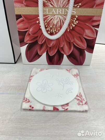 Clarins зеркало с чехлом