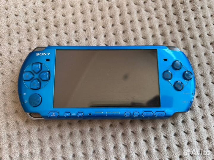 PSP 3008 Синяя 8 GB, прошитая