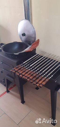 Шампура для люля и двойной спицей для овощей