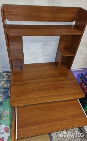 Стол компьютерный с полкой, ширина 80 см