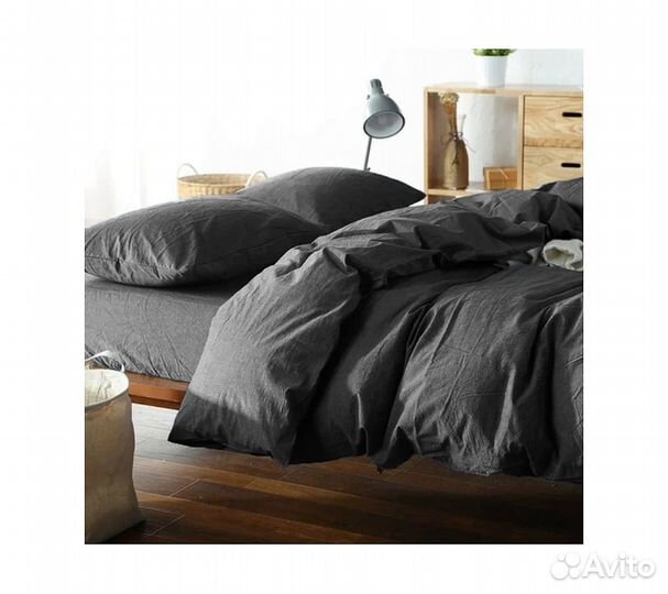 Постельное белье GoodNight Wash Cotton 2 сп. с евр