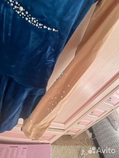 Платье 134-140 костюм для фигурного катания