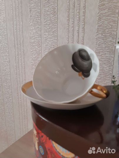 Чашка с блюдцем дулево