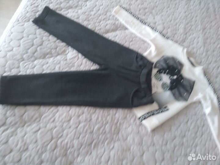 Байковый костюм для девочки