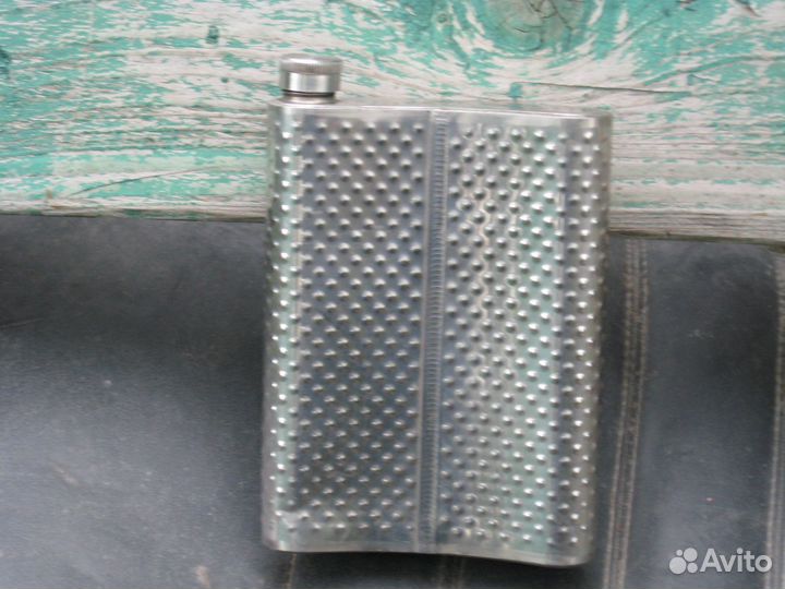 Фляжка из нержавейки плоская карманная 400 гр