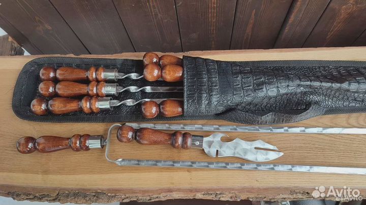 Набор шампуров в колчане Сокол