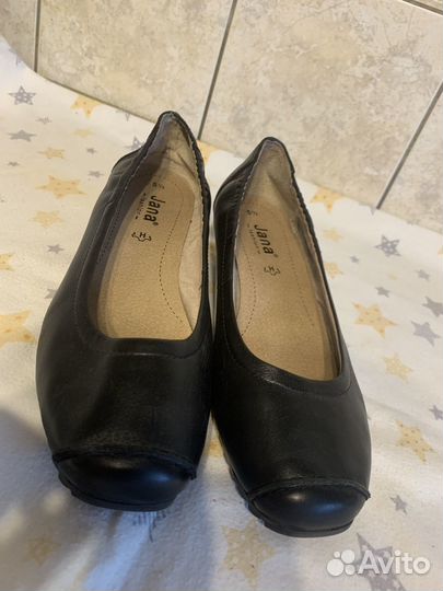 Туфли балетки Jana 37,5-38 школьные Германия