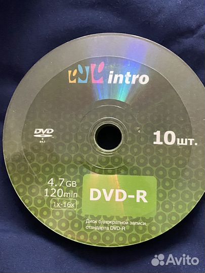 Dvd -R 4.7 gb 120 min (10шт)