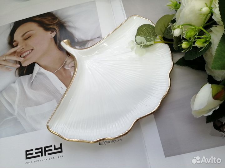 Декоративная подставка лист Гинкго