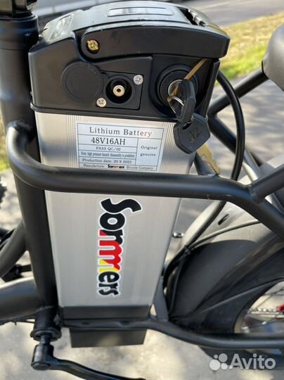 Электровелосипед фэтбайк складной 48 v 16 ah