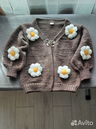 Ручное вязание. Кардиган на девочку