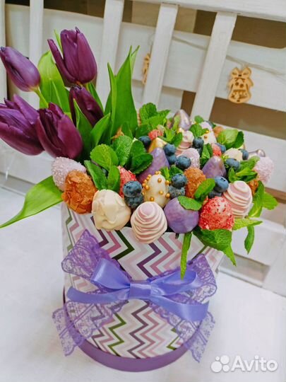 Клубничные букеты