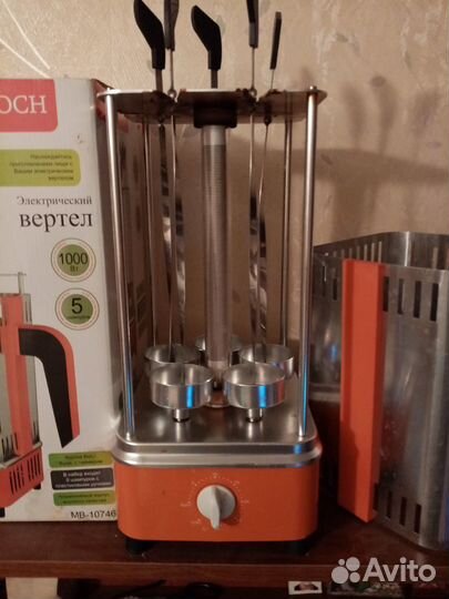 Электрошашлычница новая