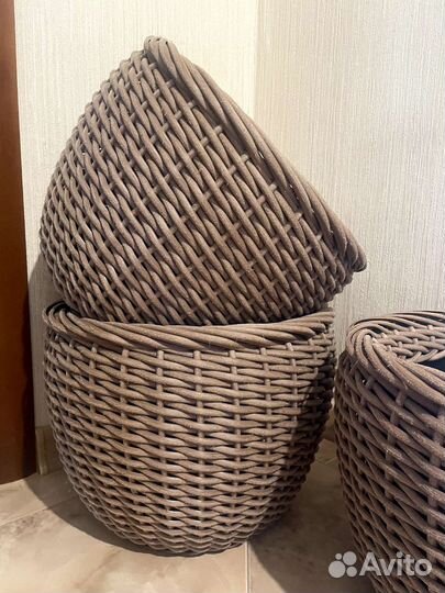 Кашпо из ротанга