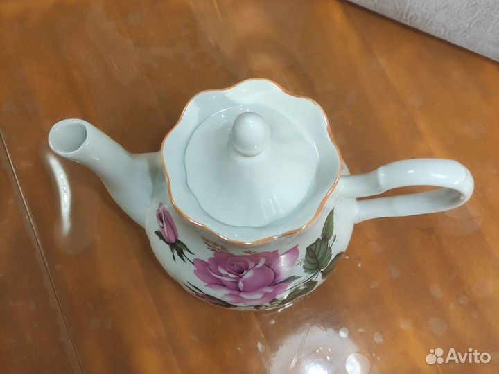 Чайник заварочный фарфоровый розы СССР