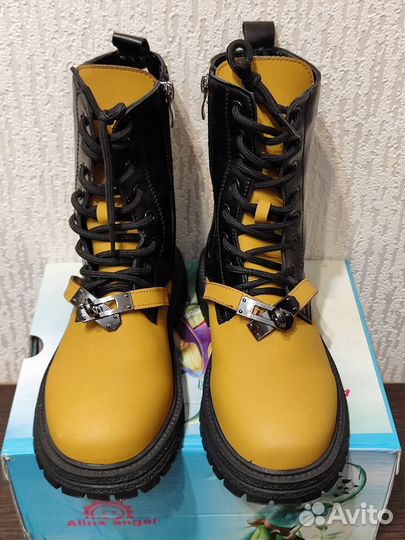 Детские высокие ботинки весна-осень