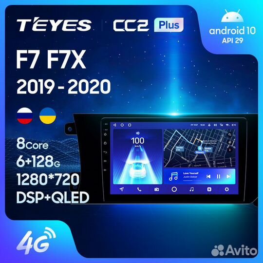 Штатная магнитола Teyes CC2+ 4/32 Haval F7/F7X