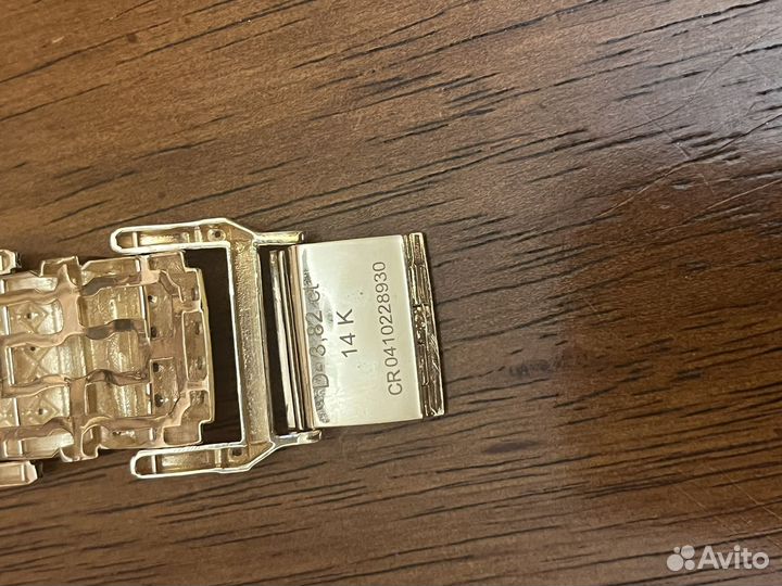 Мужской золотой браслет с бриллиантами