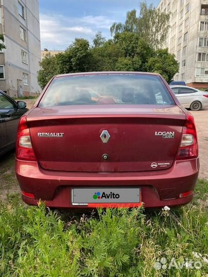 Renault Logan 1.4 МТ, 2012, битый, 203 365 км