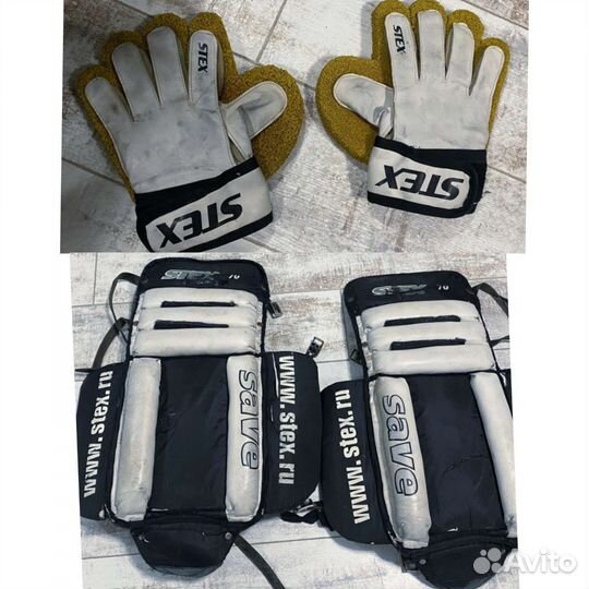 Вратарские щитки и перчатки/хоккей с мячом/bandy