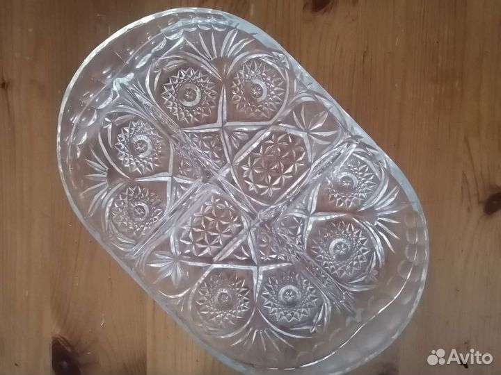 Менажница СССР хрусталь