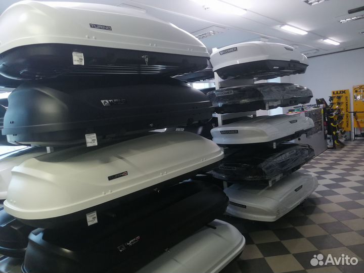 Автобокс Аэродинамический Белый 