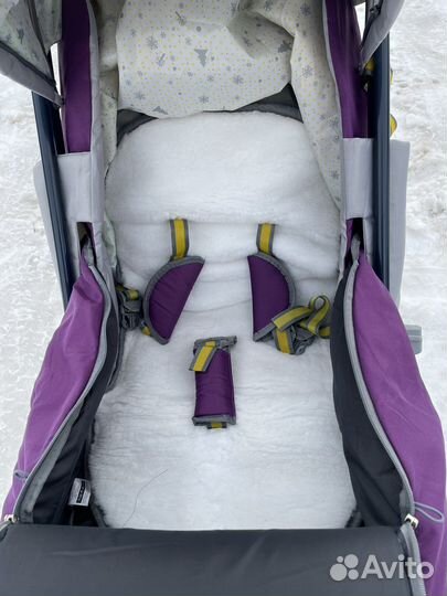 Детские санки коляска с колесами