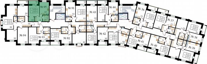 1-к. квартира, 39,2 м², 5/8 эт.